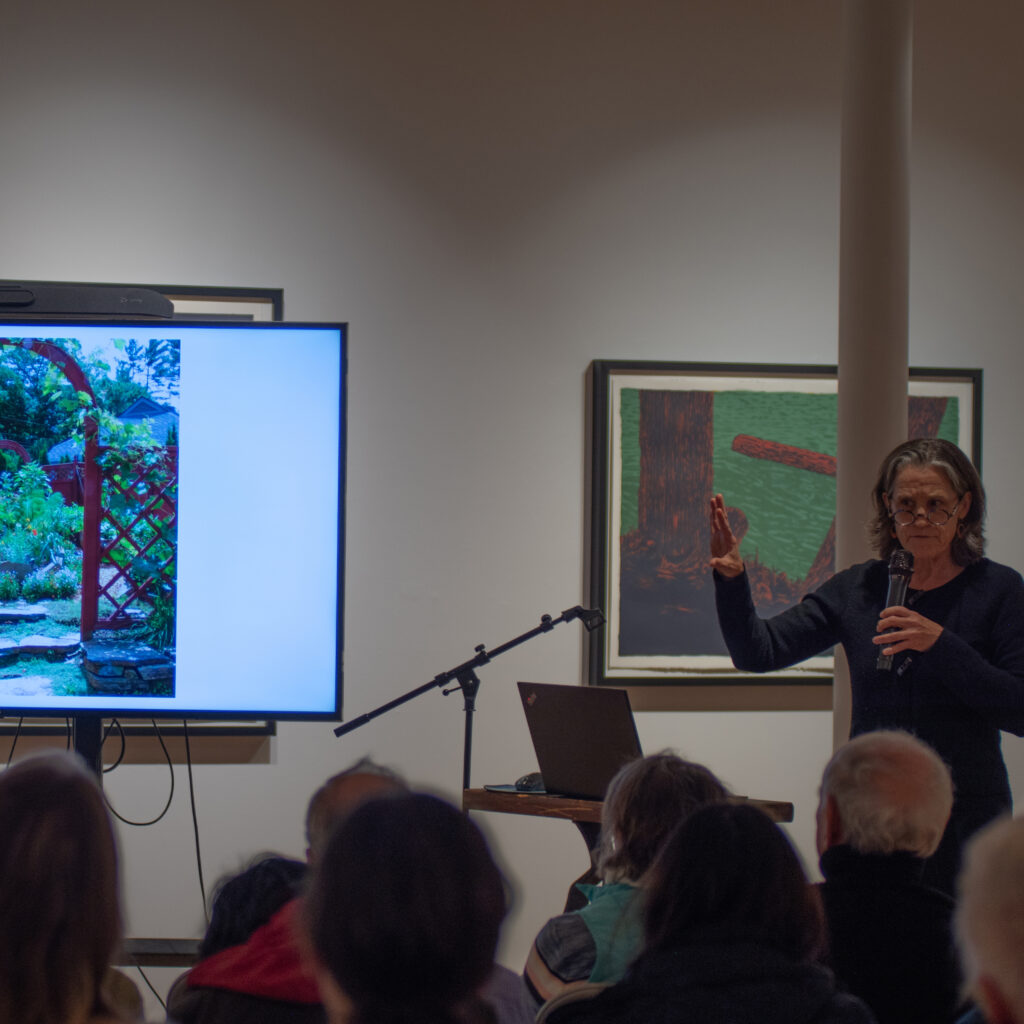 Lyn Swett Miller giving talk